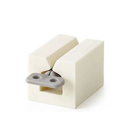 White Rolling Toothpaste Dispenser